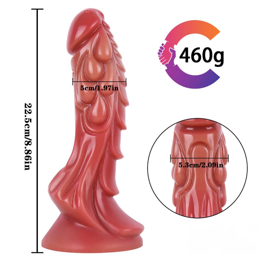 Flesh tone Chinese dragon-style silicone dildo, photo 12