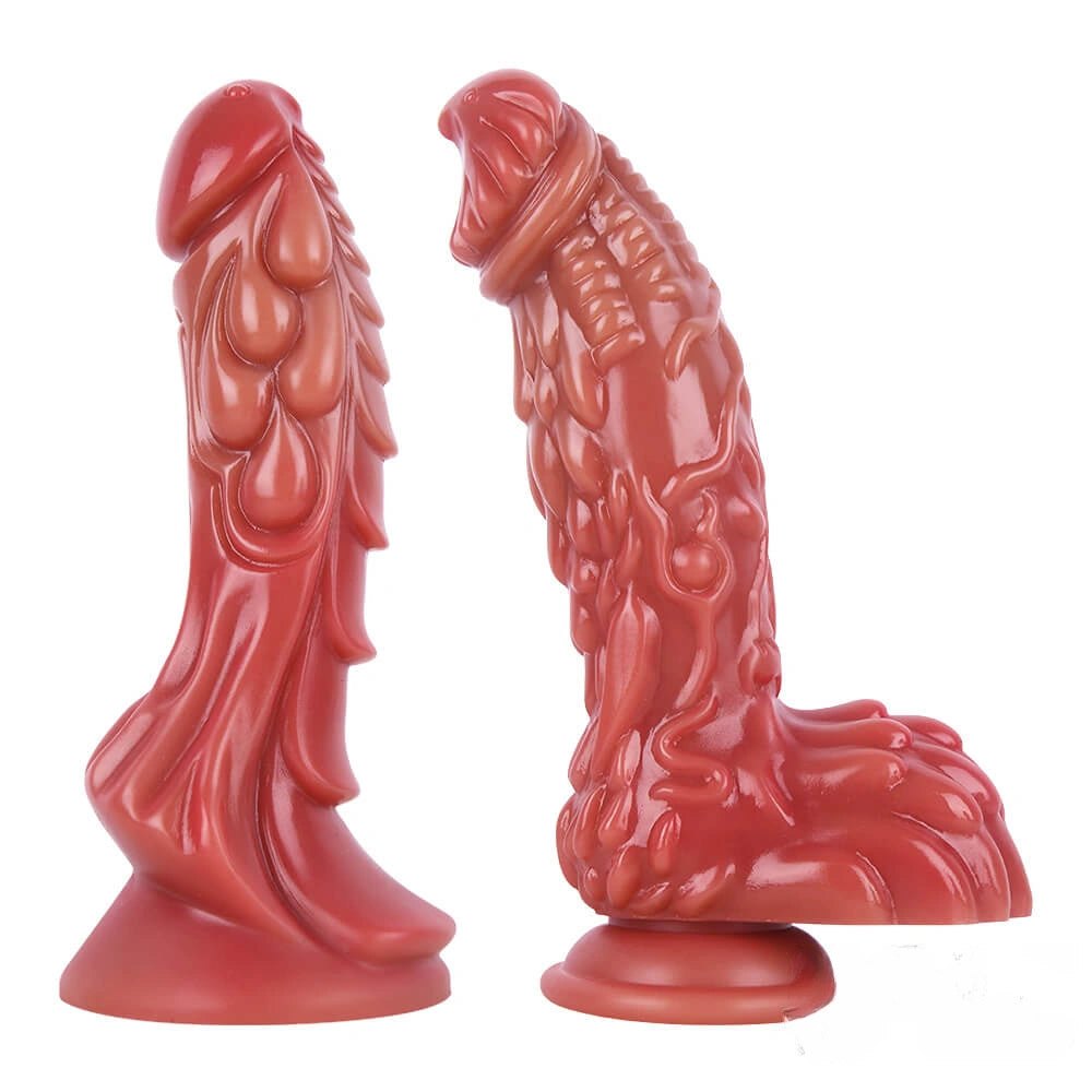 Flesh tone Chinese dragon-style silicone dildo, photo 14
