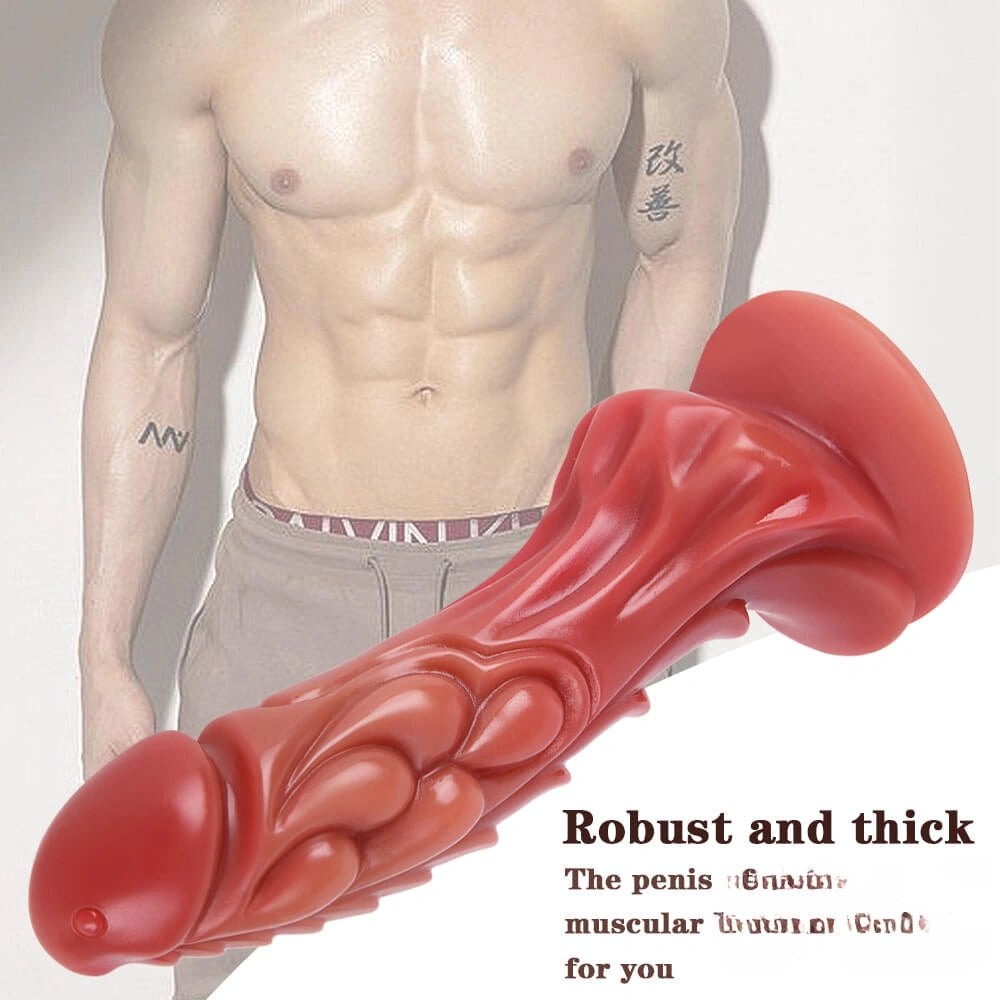 Flesh tone Chinese dragon-style silicone dildo, photo 7