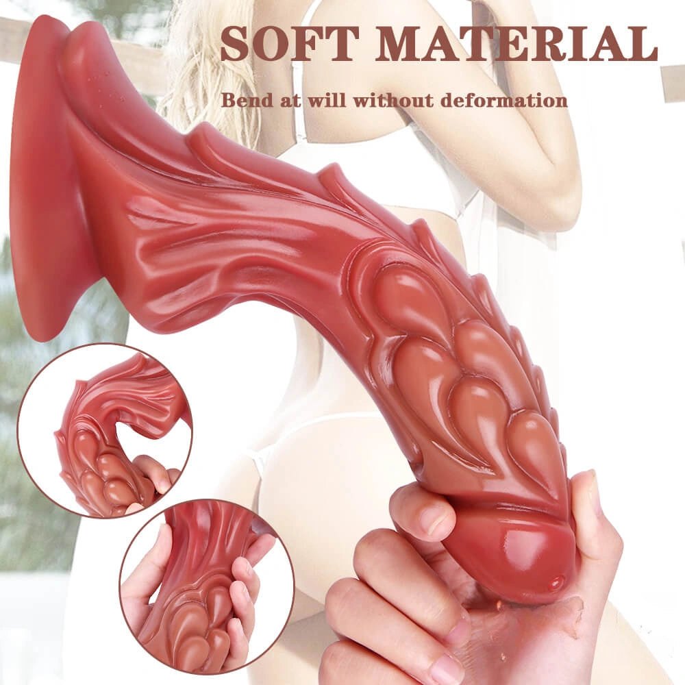 Flesh tone Chinese dragon-style silicone dildo, photo 8
