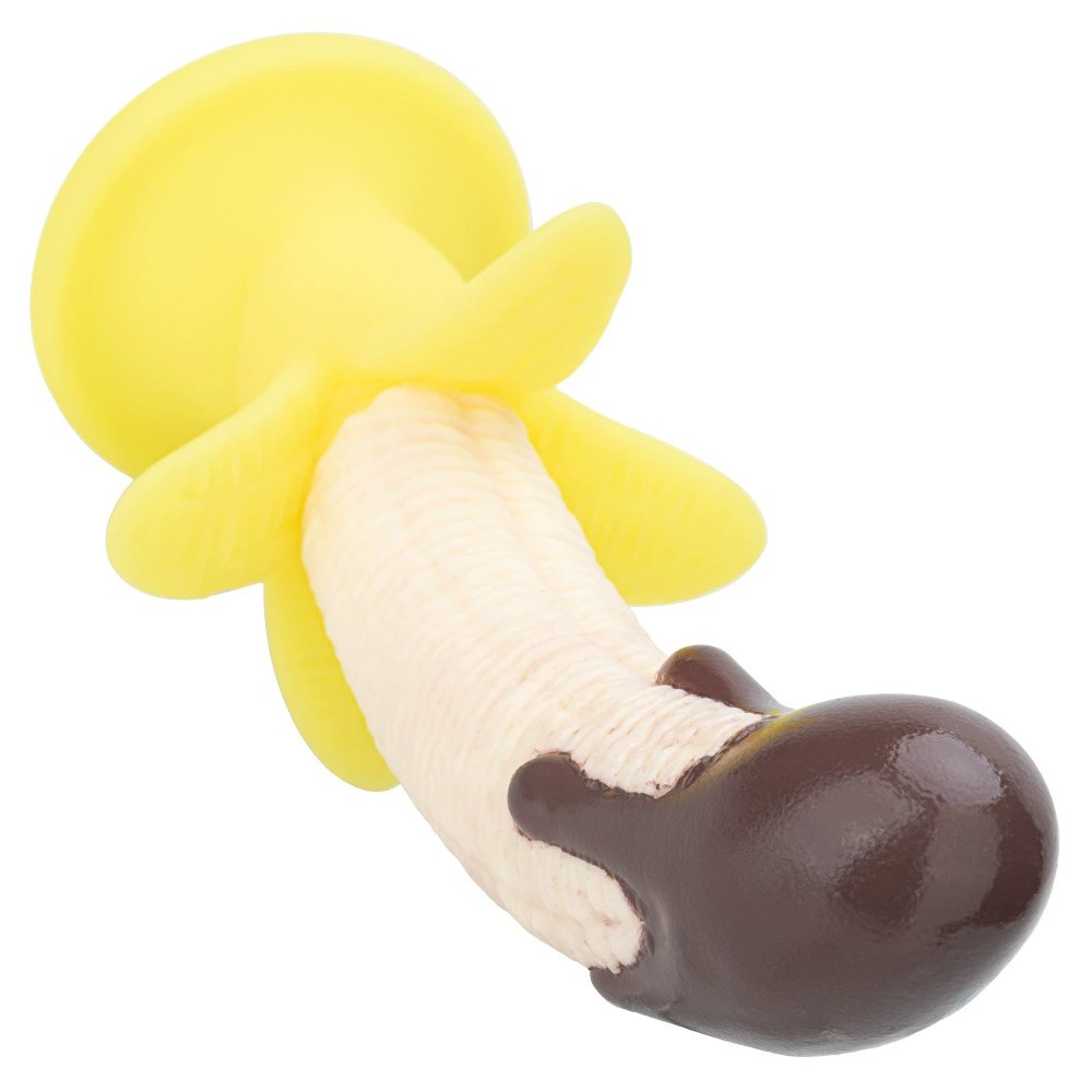 Chocolate-dipped banana silicone dildo, photo 10