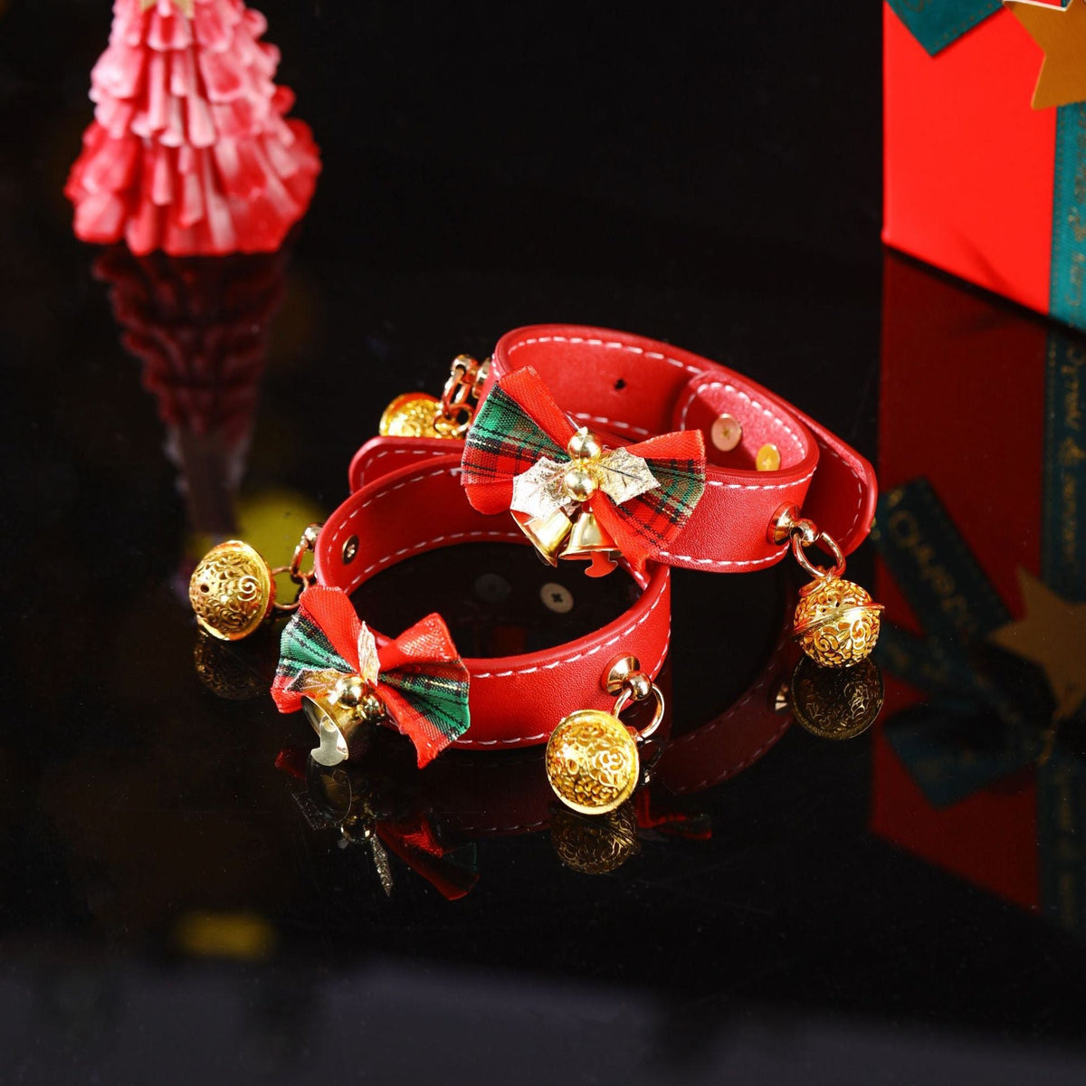 Red and gold christmas bondage restraint set, photo 10