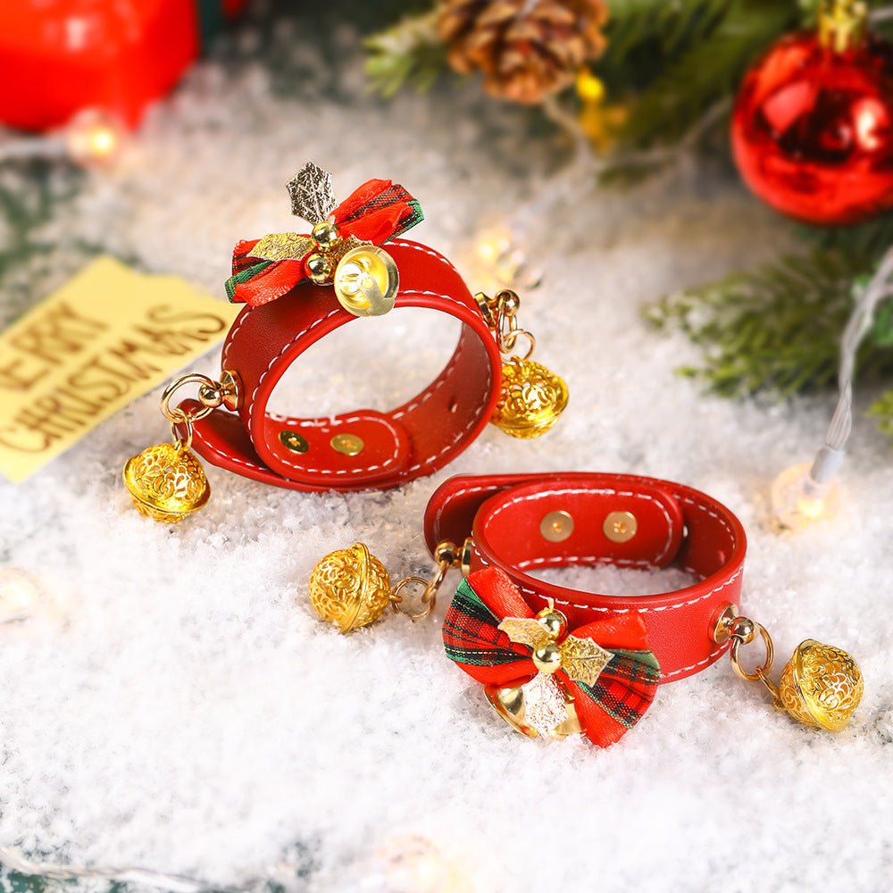 Red and gold christmas bondage restraint set, photo 5