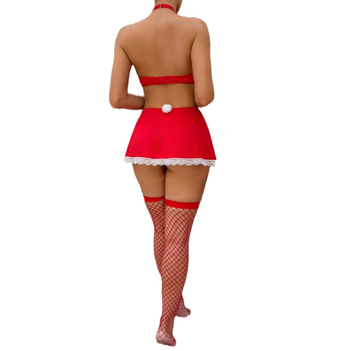 Christmas maid heart cutout bra set, photo 5