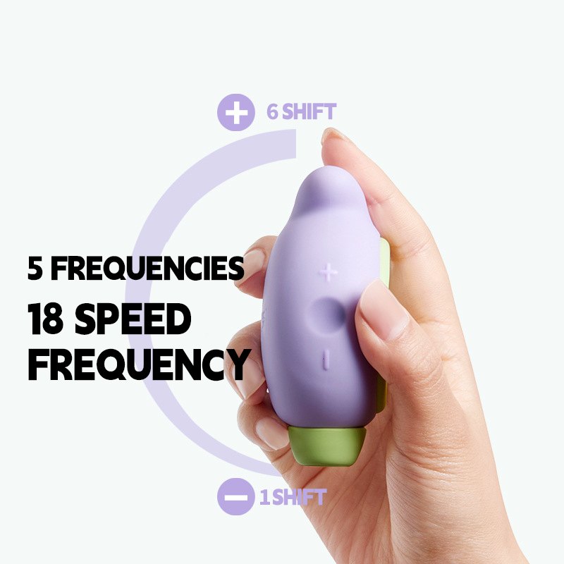 Purple chunky clit suction vibrator, photo 2