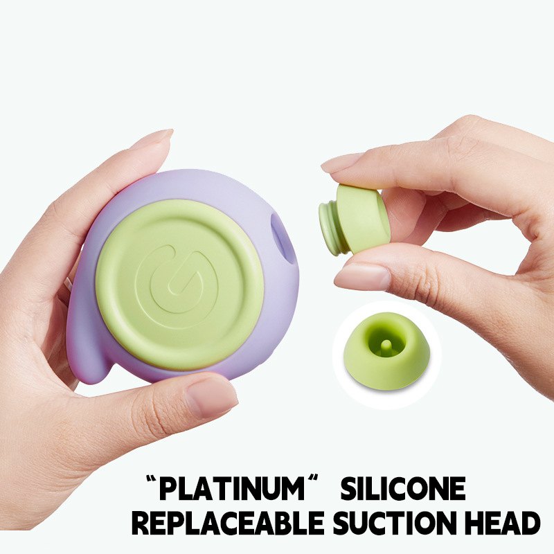 Purple chunky clit suction vibrator, photo 4