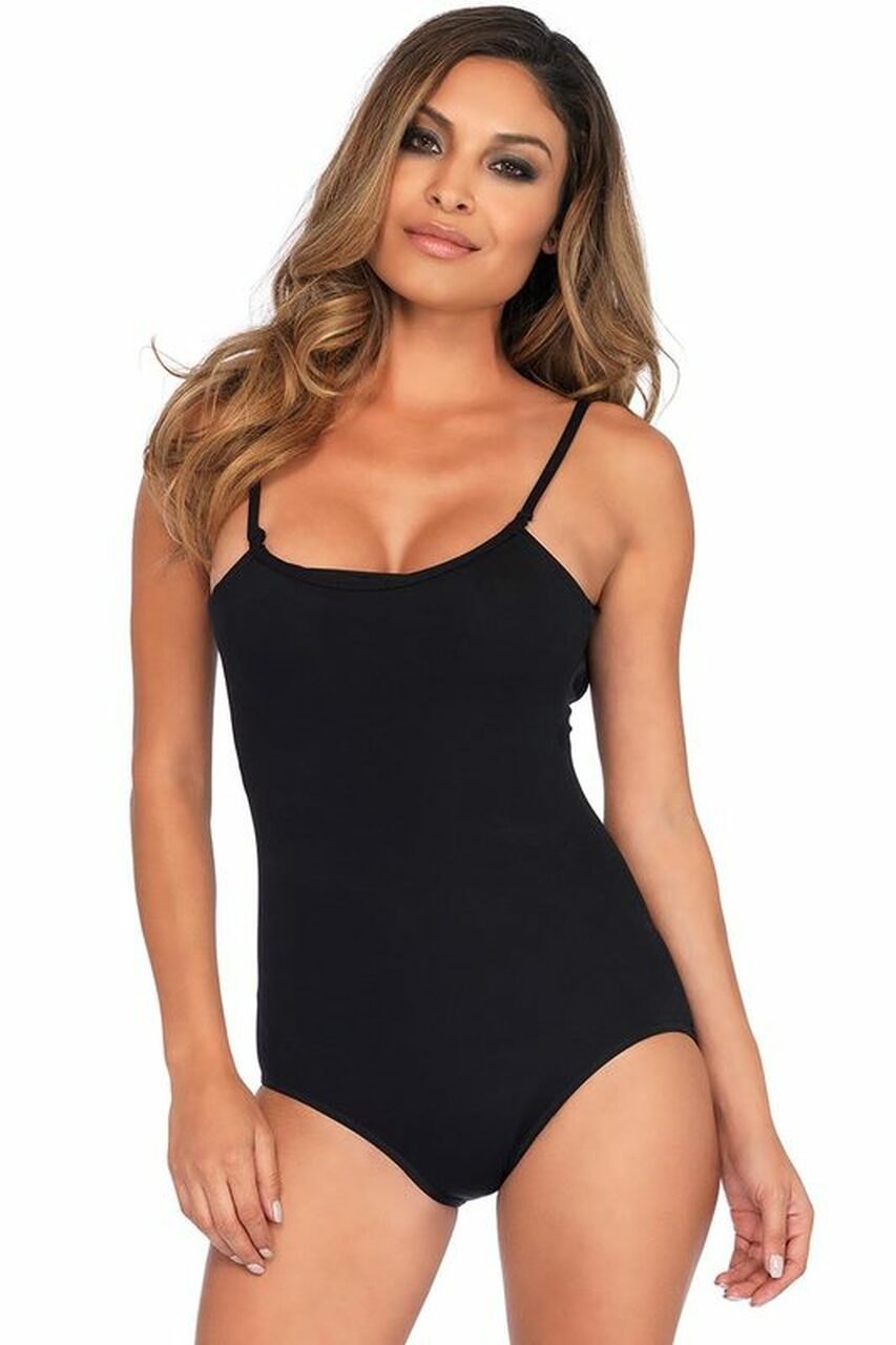 Black classic stretch lingerie bodysuit