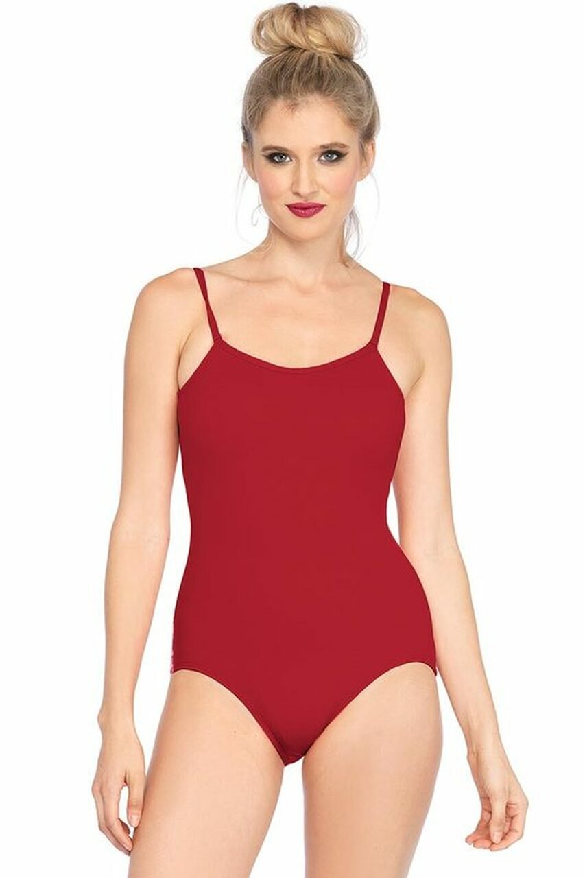 Red classic stretch lingerie bodysuit