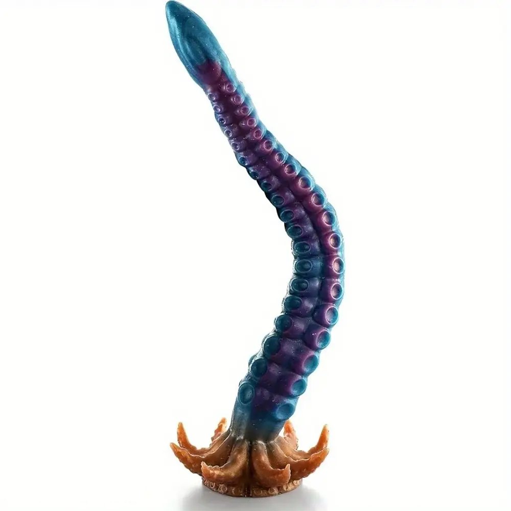 Blue purple tentacle claw base dildo, photo 1