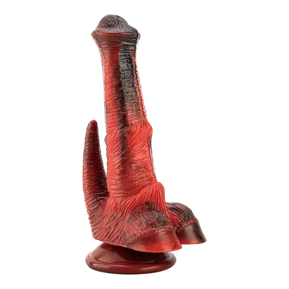 Mixed-tone clawed animal dildo, photo 1