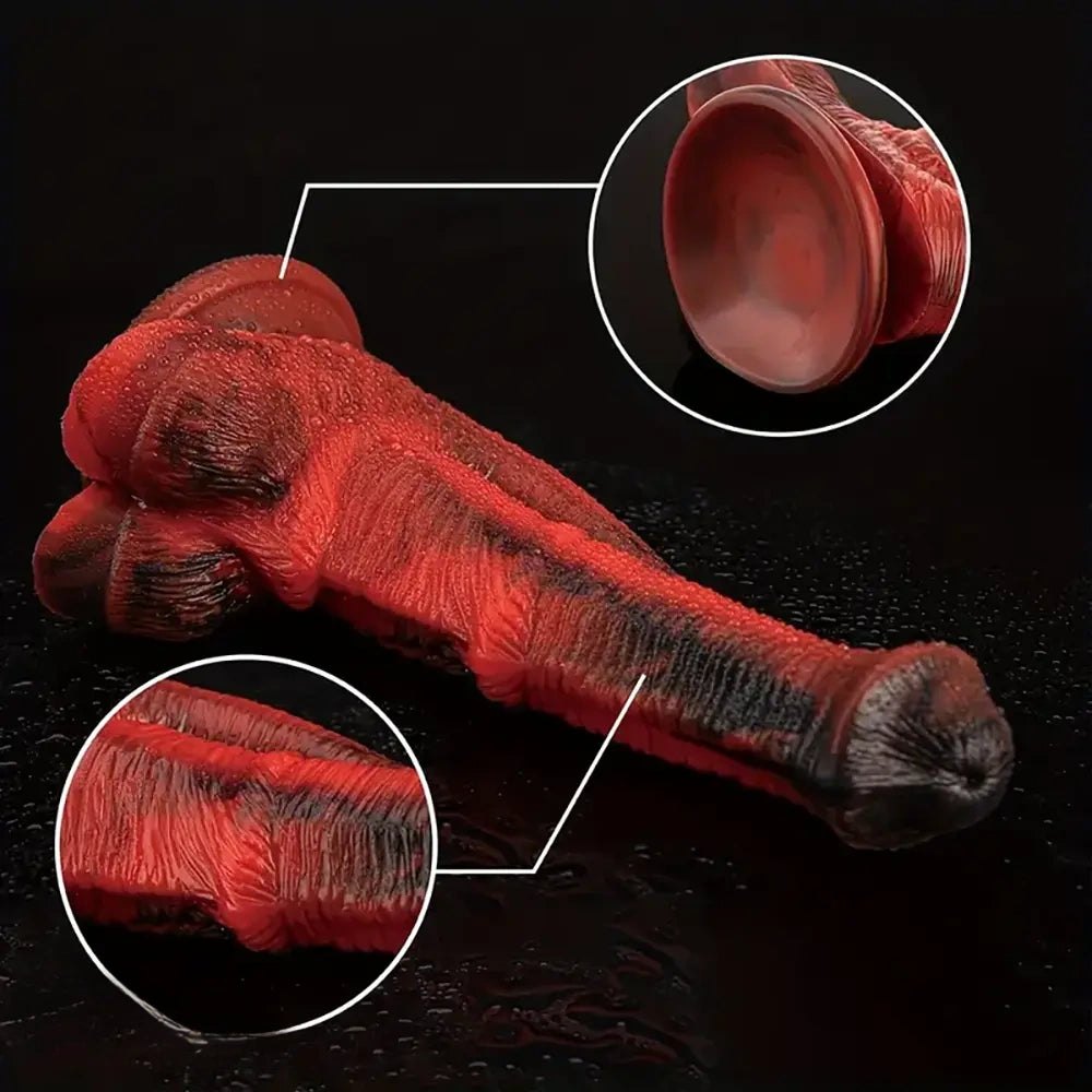 Mixed-tone clawed animal dildo, photo 5