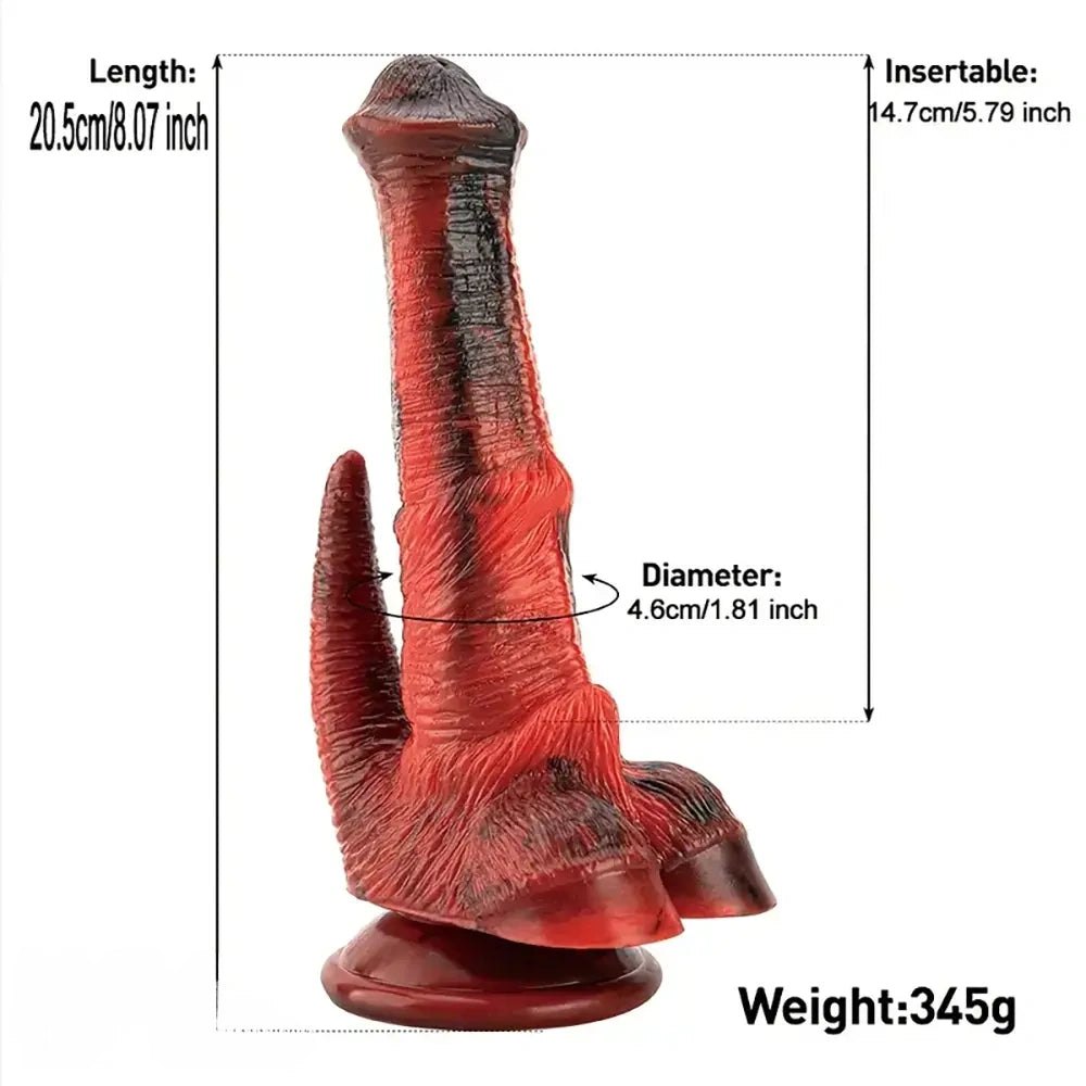 Mixed-tone clawed animal dildo, photo 6