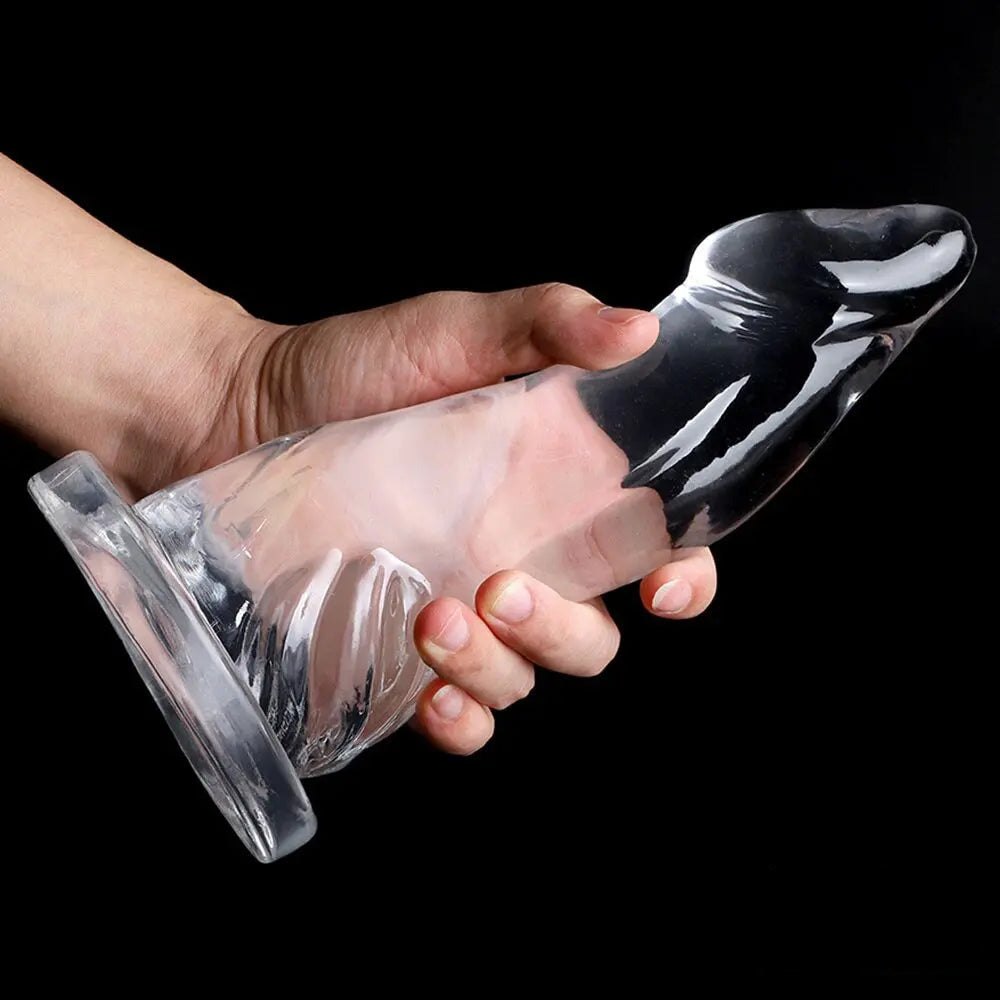 Clear realistic PVC dildo, photo 2