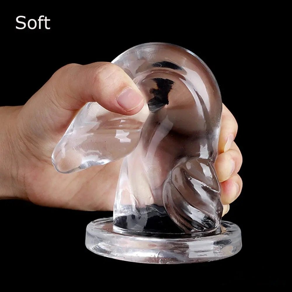 Clear realistic PVC dildo, photo 6