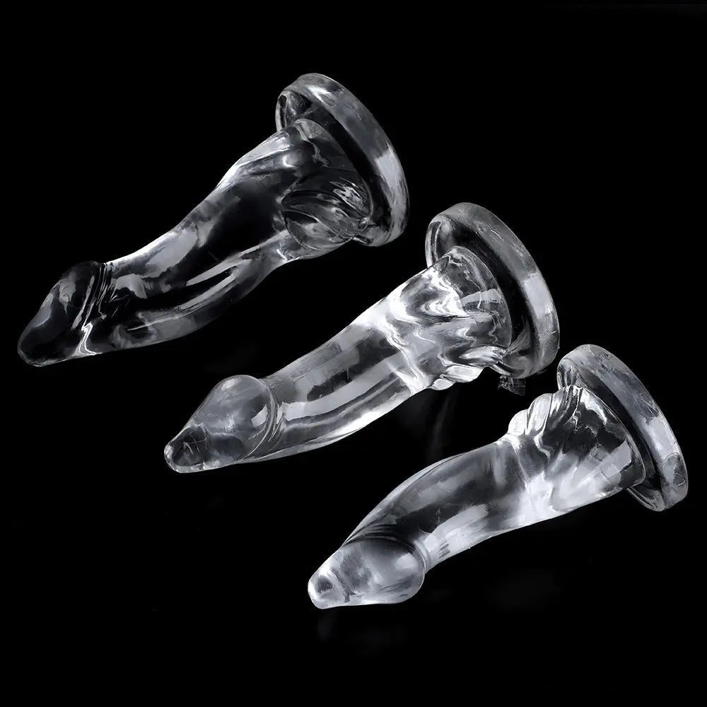 Clear realistic PVC dildo, photo 7