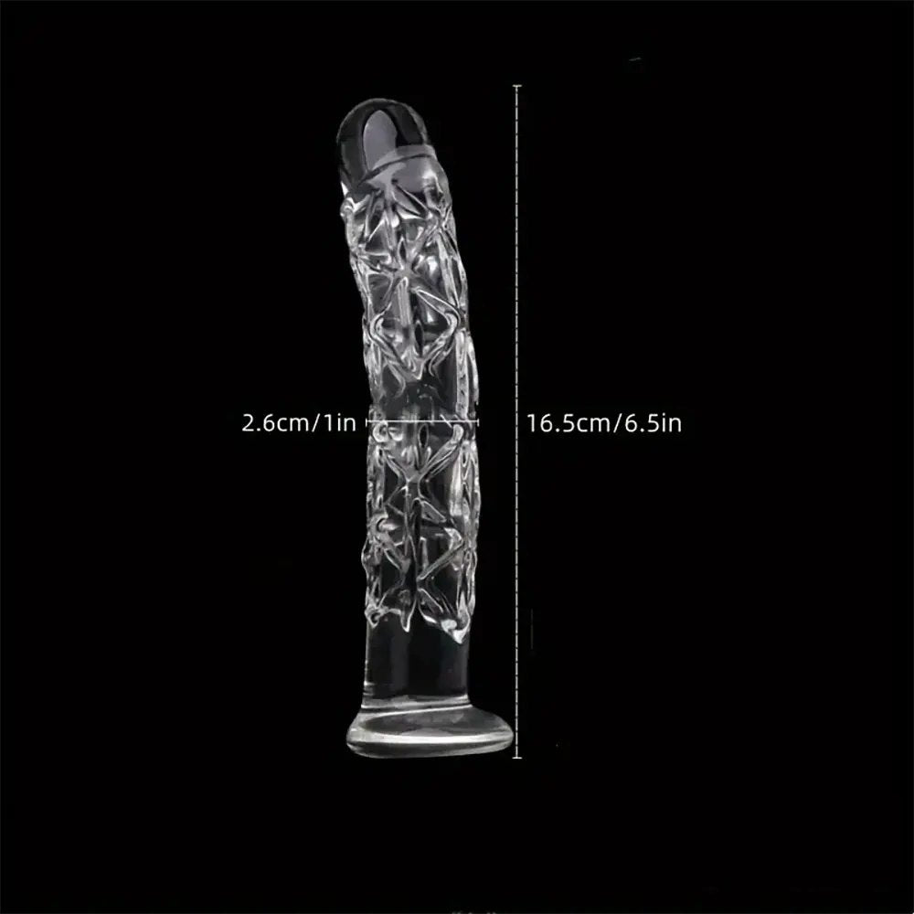 Clear crystal glass dildo, photo 10