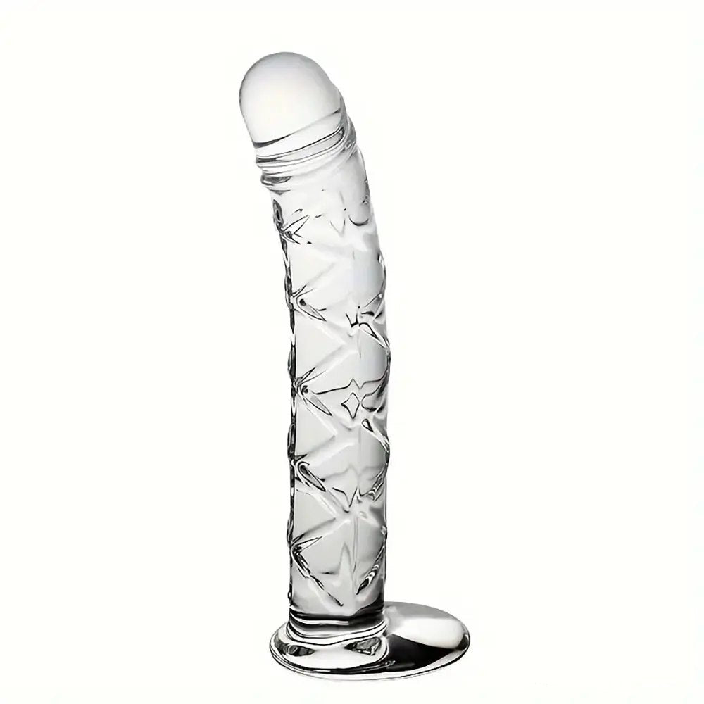 Clear crystal glass dildo, photo 3