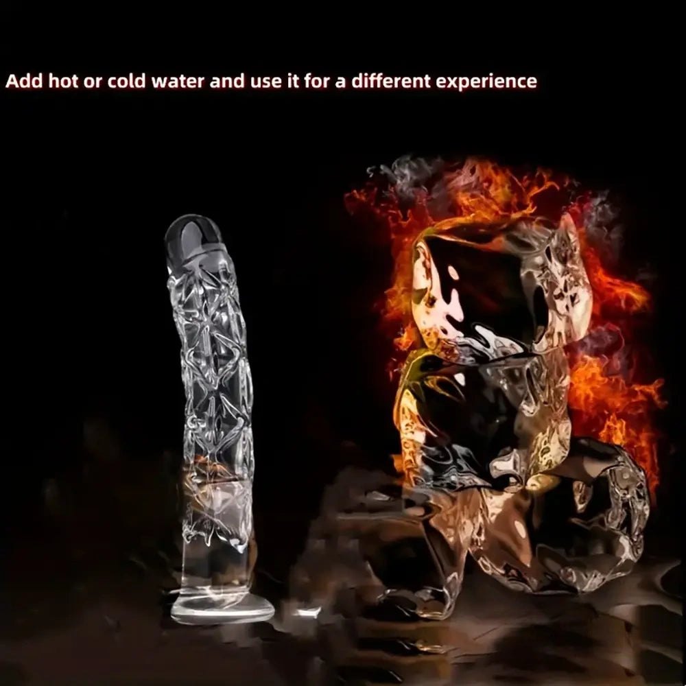 Clear crystal glass dildo, photo 5