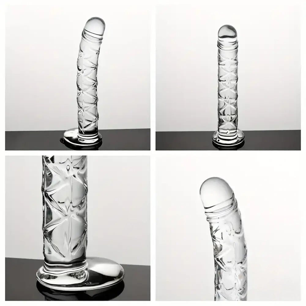 Clear crystal glass dildo, photo 9