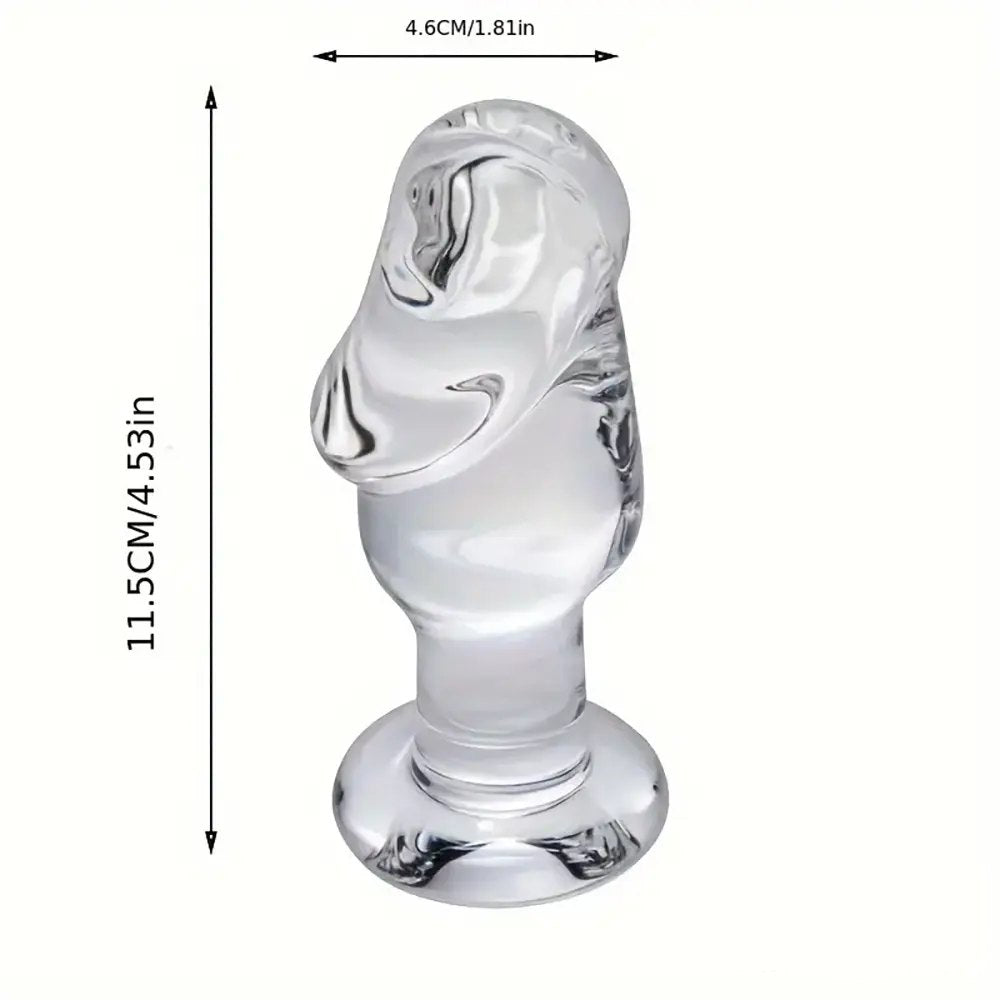 Clear crystal glass dildo, photo 11