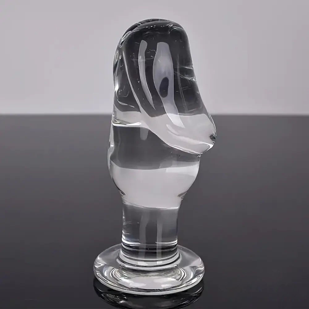 Clear crystal glass dildo, photo 2