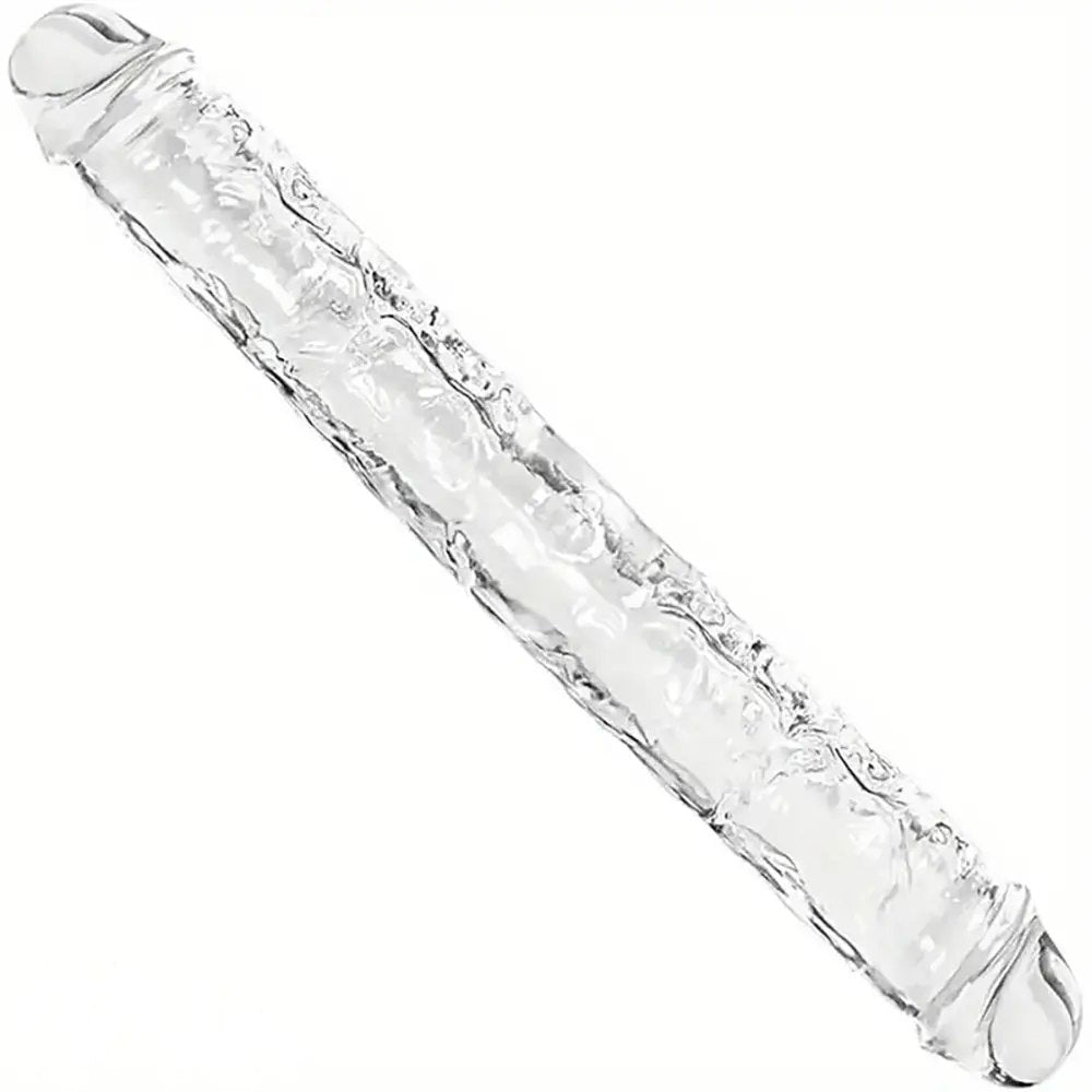 Clear double-ended dildo, photo 1