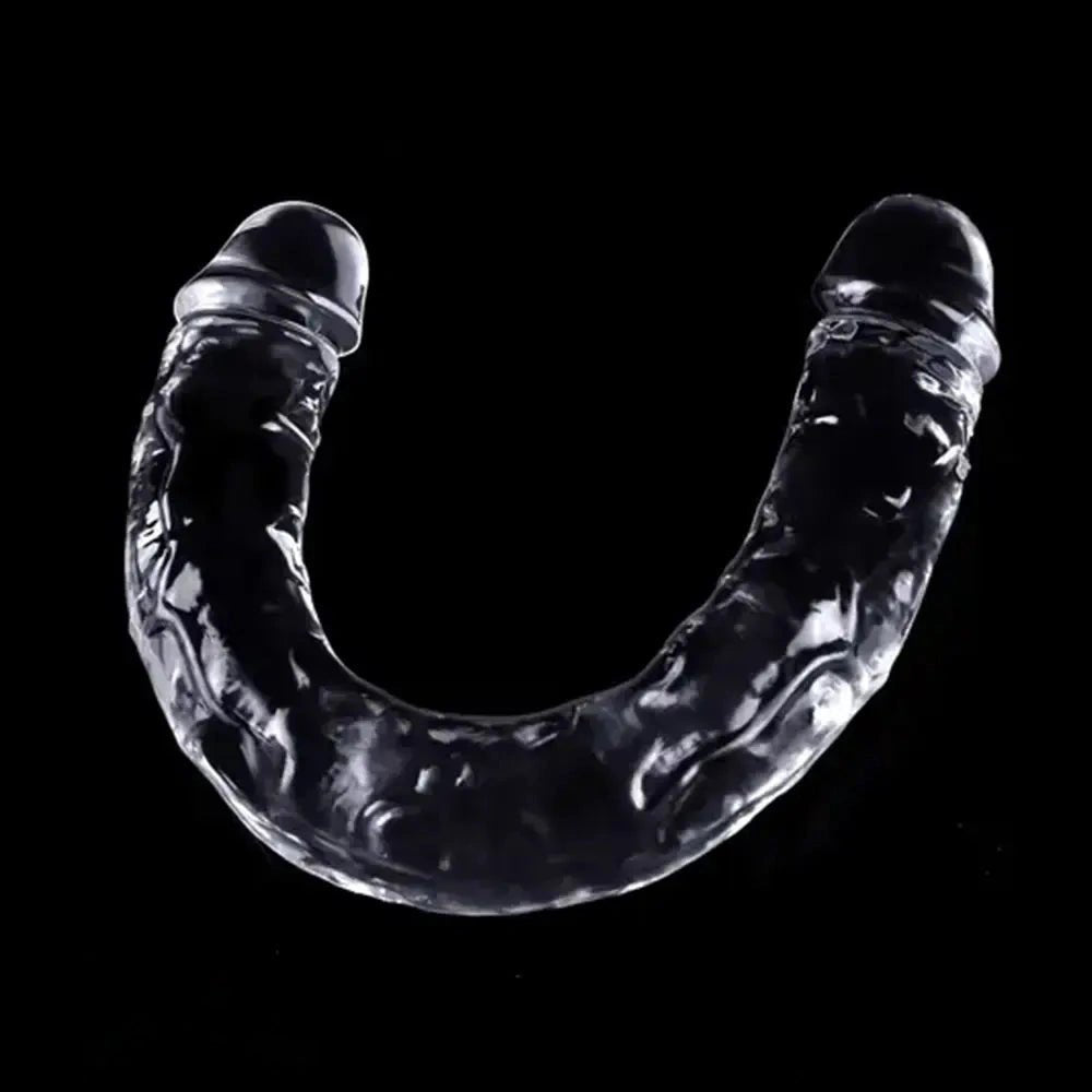 Clear double-ended dildo, photo 13