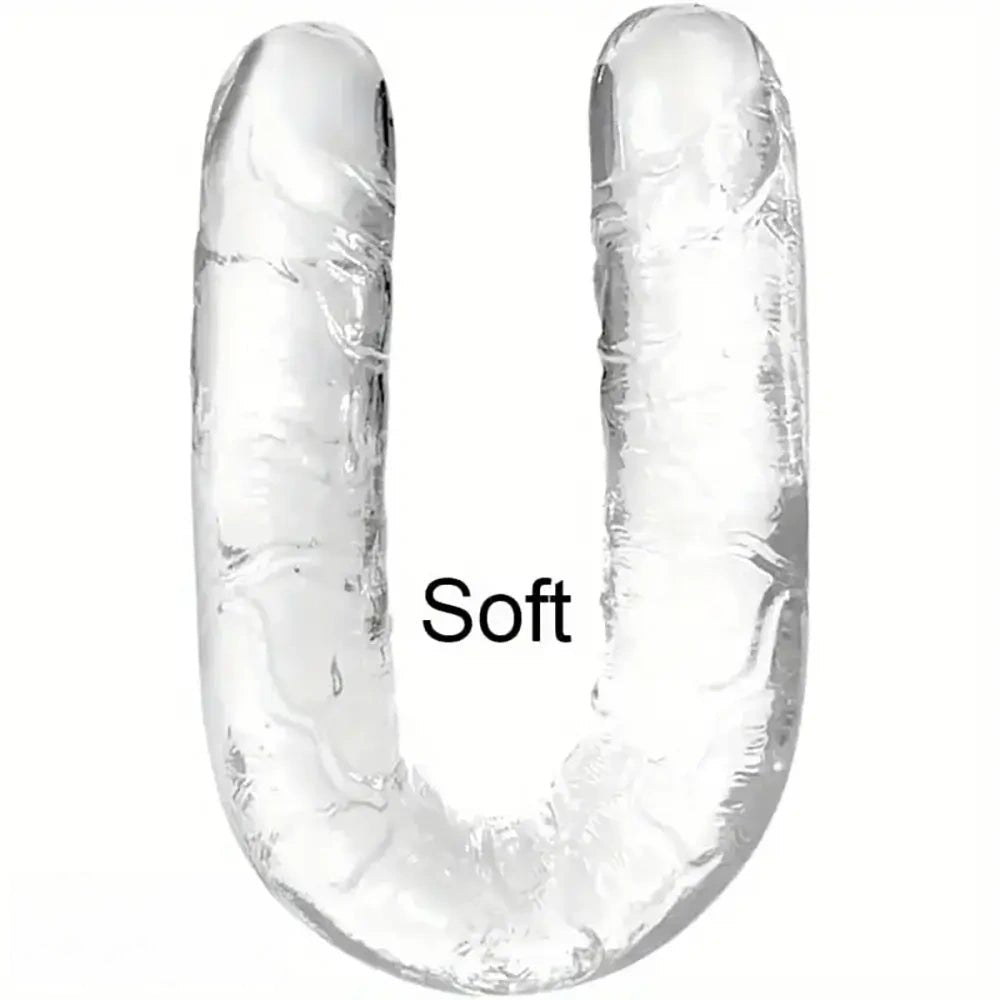 Clear double-ended dildo, photo 2