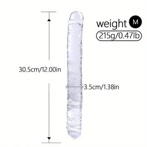 Clear double-ended dildo, photo 3