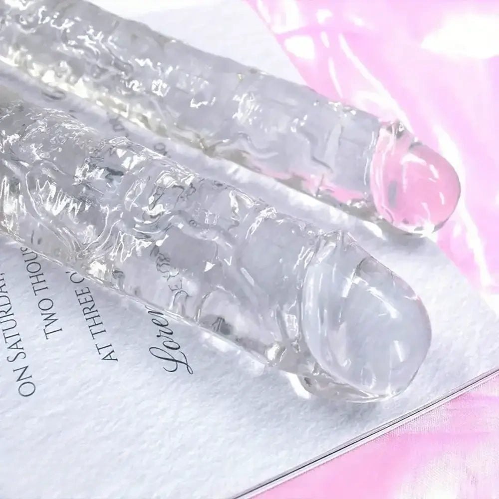 Clear double-ended dildo, photo 5