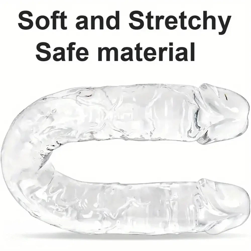 Clear double-ended dildo, photo 6