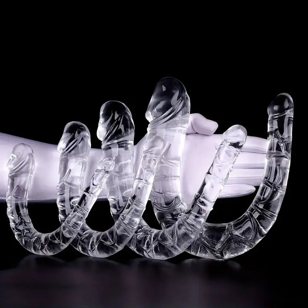 Clear double ended dildo, photo 2