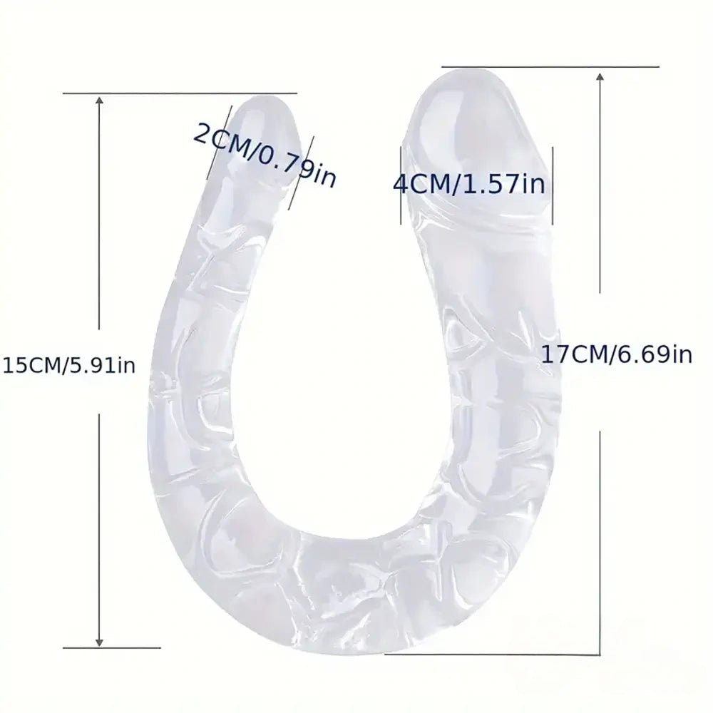 Clear double ended dildo, photo 4