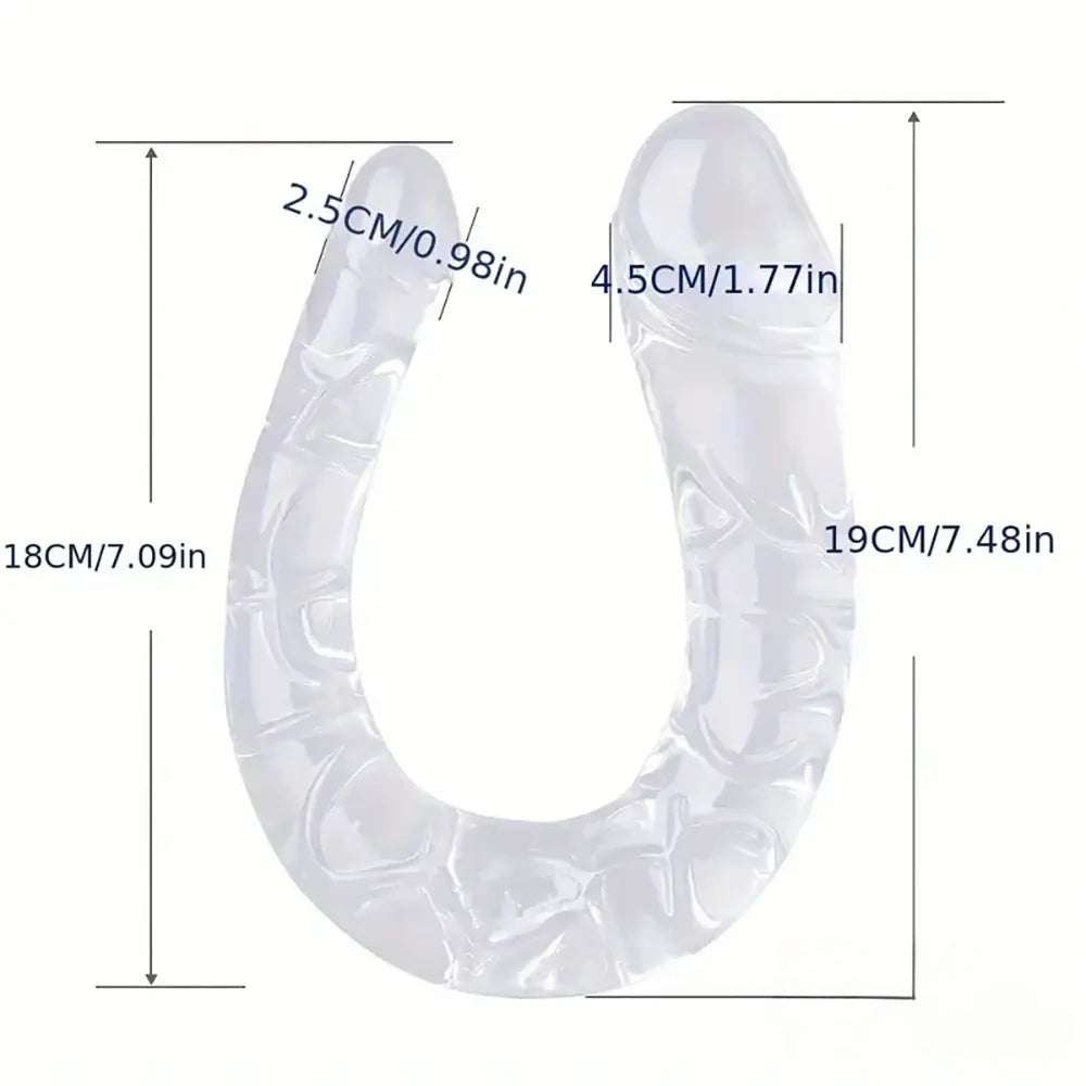 Clear double ended dildo, photo 6