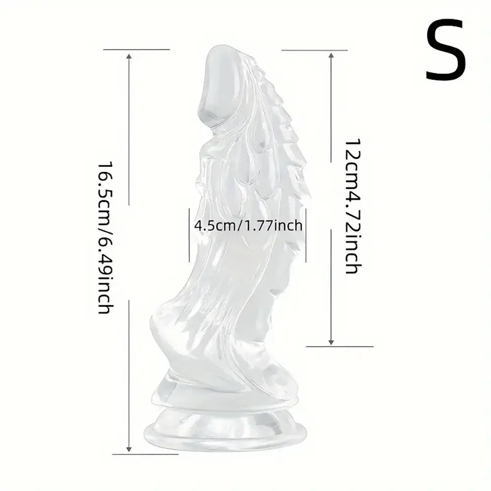 Clear dragon scale dildo, photo 5