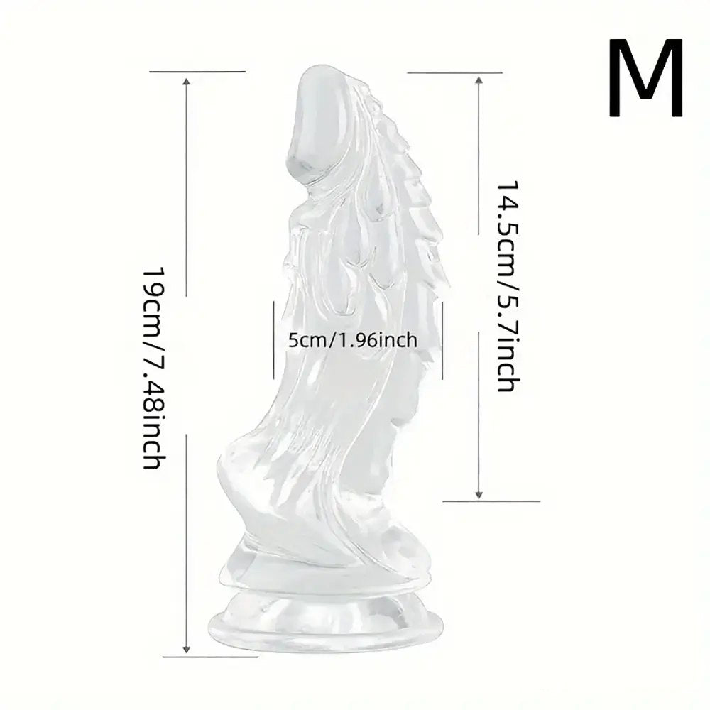 Clear dragon scale dildo, photo 6
