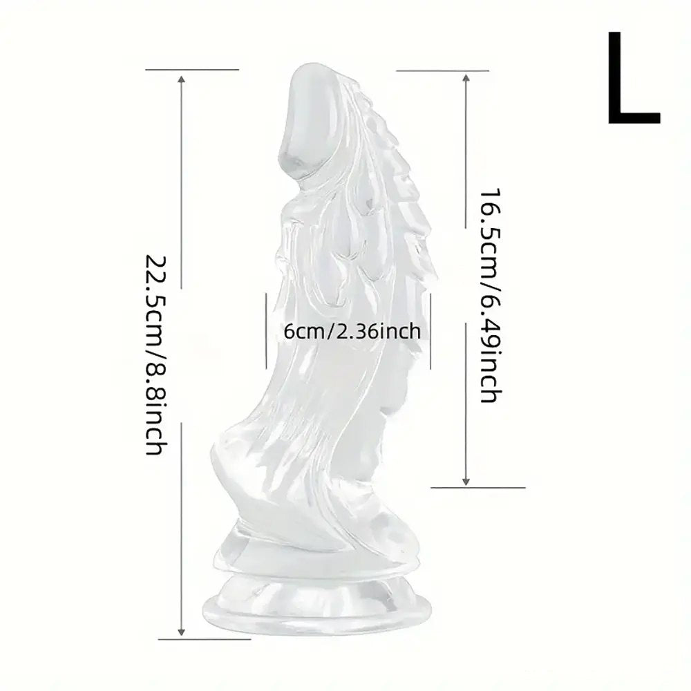 Clear dragon scale dildo, photo 7