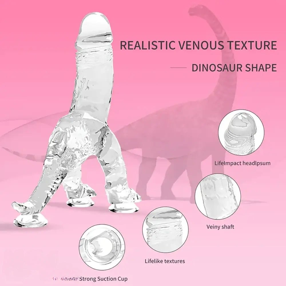 Clear dragon fantasy dildo, photo 3
