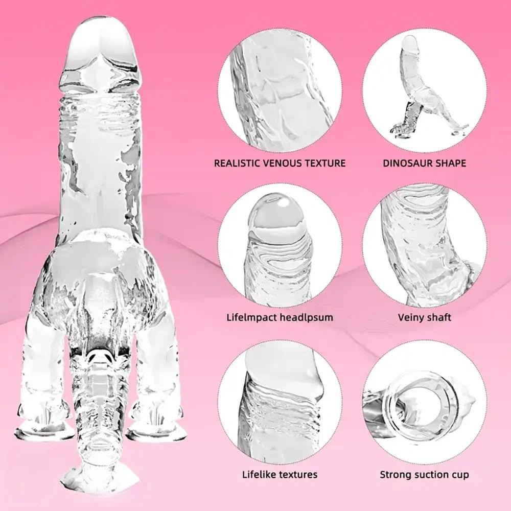 Clear dragon fantasy dildo, photo 5