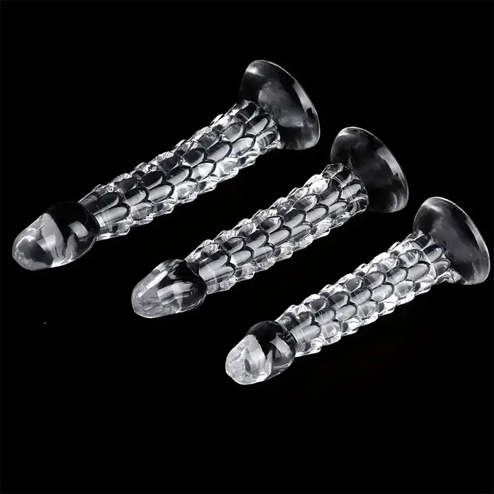 Clear dragon scale dildo, photo 6