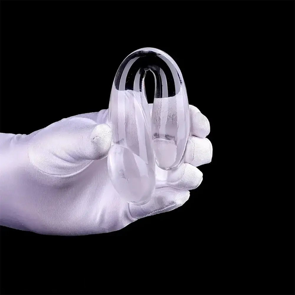 Clear beaded anal dildo, photo 2