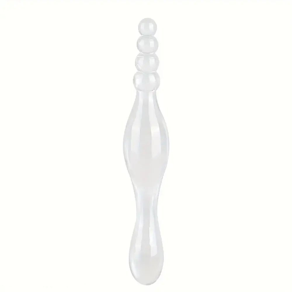 Clear beaded anal dildo, photo 8