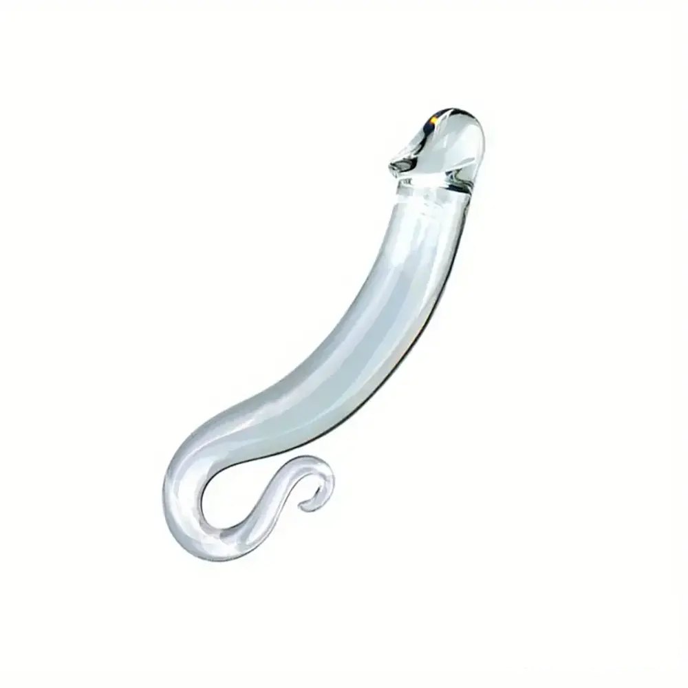 Clear glass double-ended dildo, photo 5