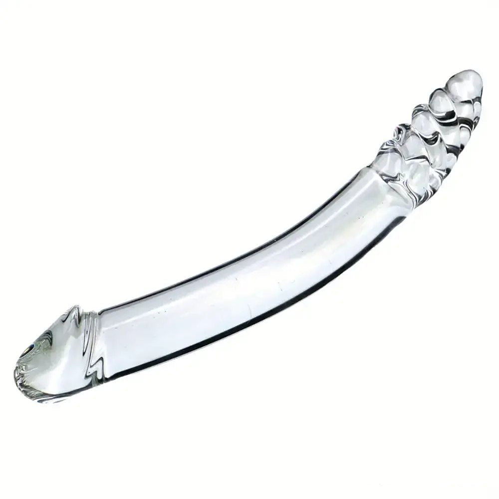Clear glass double-ended dildo, photo 7