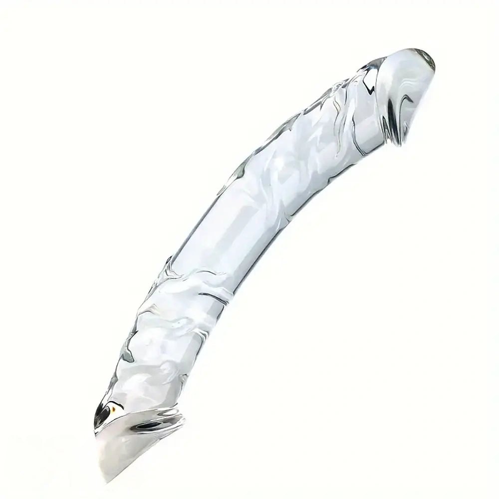 Clear glass double-ended dildo, photo 10