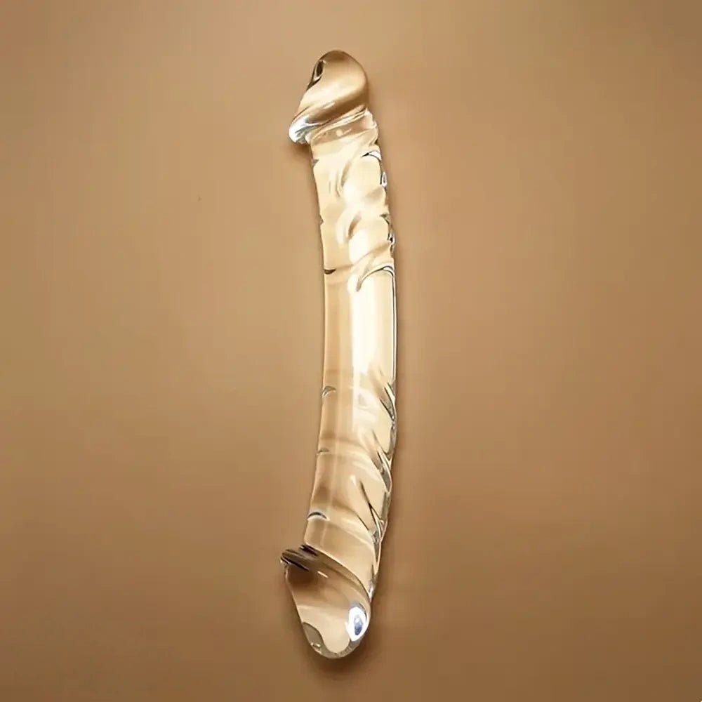 Clear glass double-ended dildo, photo 5