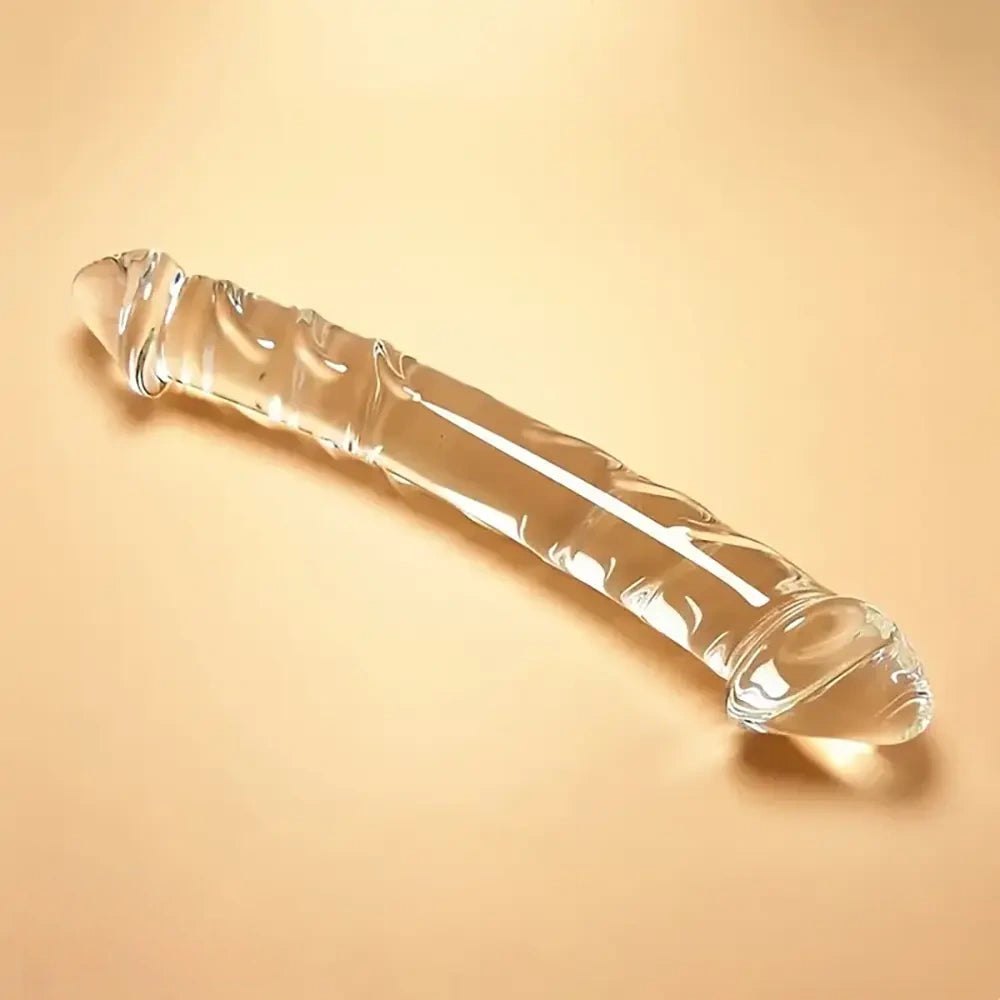 Clear glass double-ended dildo, photo 9