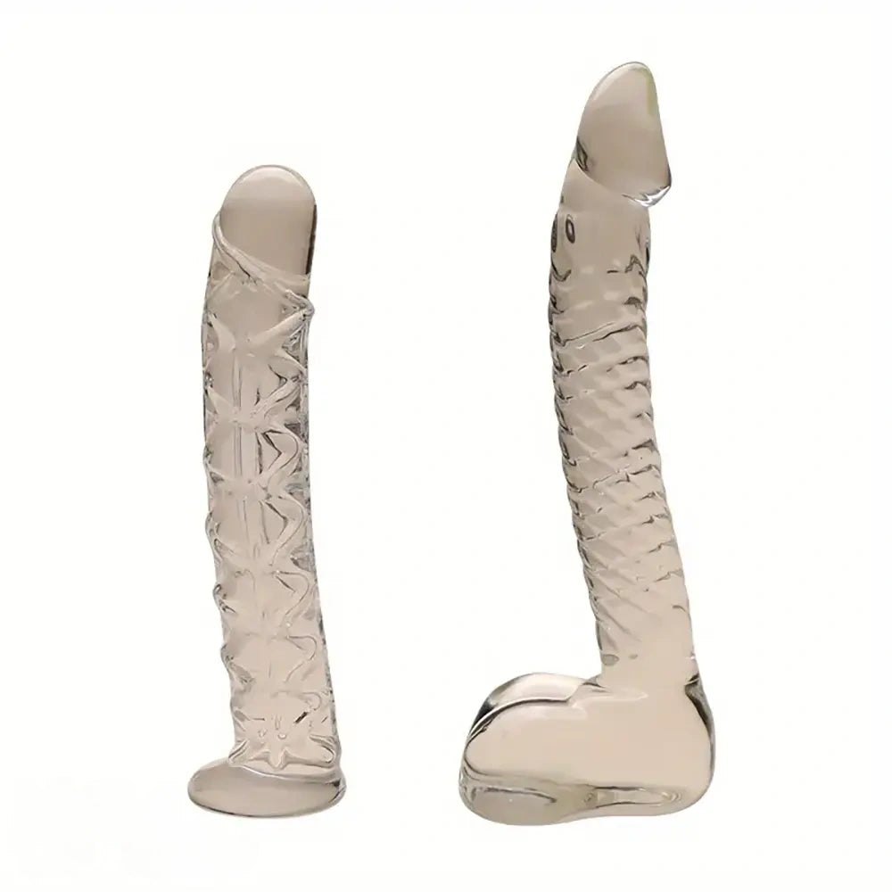 Clear glass prostate dildo, photo 1