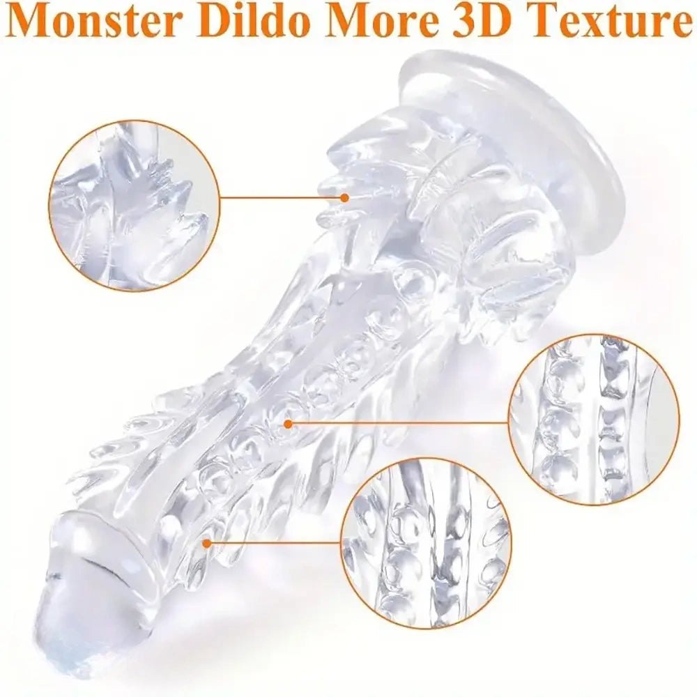 Clear monster fantasy dildo, photo 2