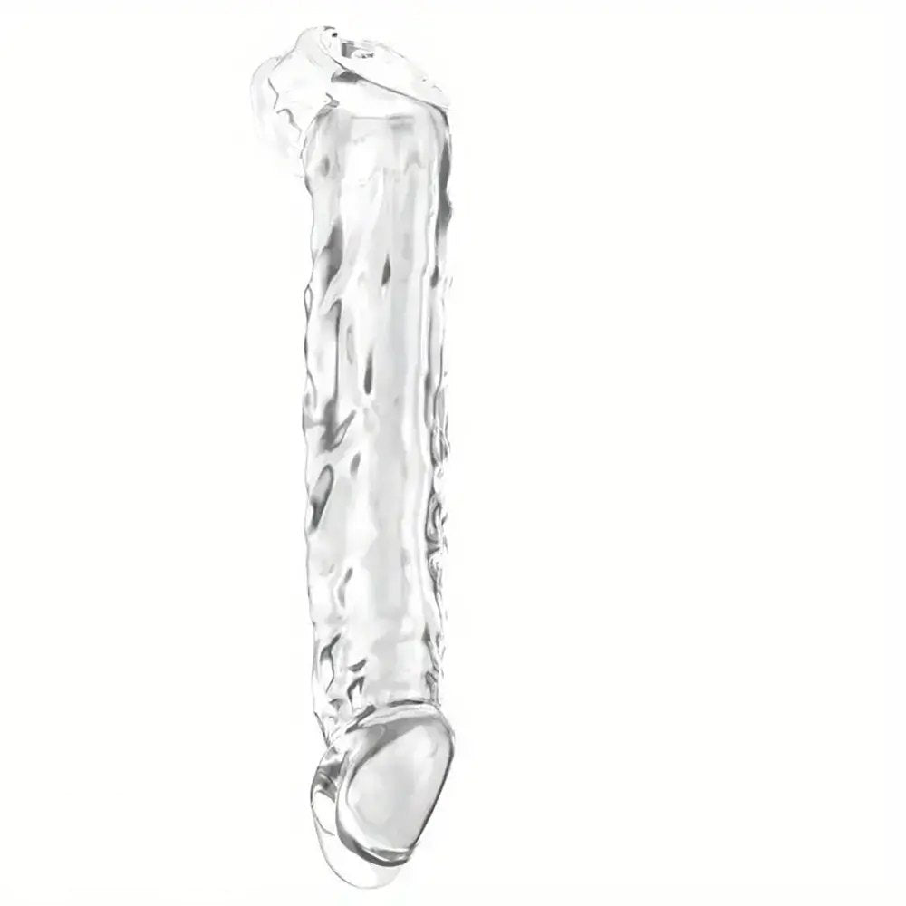 Clear penis extender sleeve, photo 4